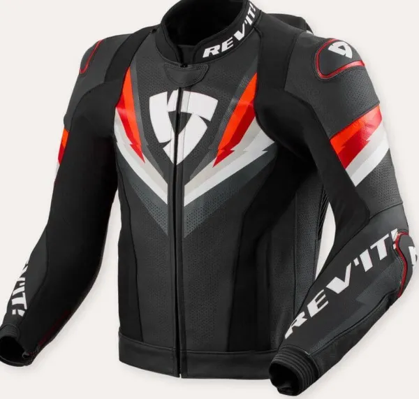 REV'IT Motorjassen-Quantum 3 Pro Motorjas Black/Red