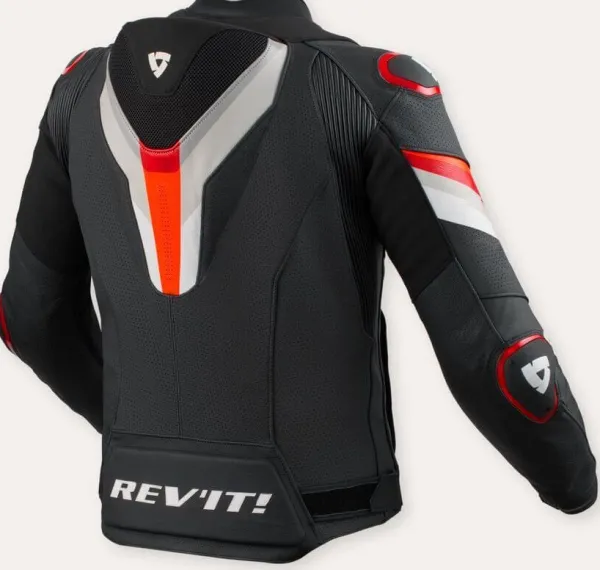 REV'IT Motorjassen-Quantum 3 Pro Motorjas Black/Red