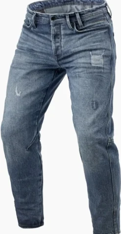 REV'IT Motorjeans-Rilan TF Motorjeans Medium Blue Vintage