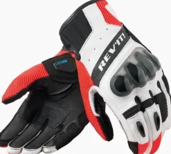 REV'IT Motorhandschoenen-Rito Gove Back/Neon Red