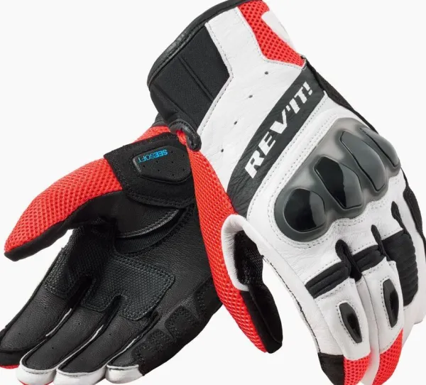 REV'IT Motorhandschoenen-Rito Gove Back/Neon Red