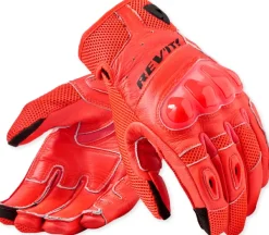 REV'IT Motorhandschoenen-Rito Gove Neon Red/Back