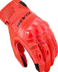 REV'IT Motorhandschoenen-Rito Gove Neon Red/Back