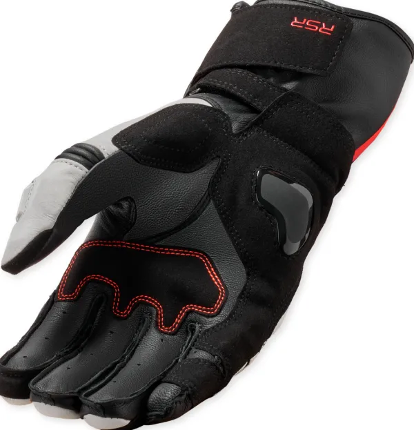 REV'IT Motorhandschoenen-RR 5 Gove White/Neon Red