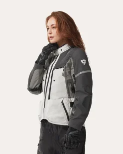REV'IT Motorjassen-Sand 5 H2O Ladies Motorjas Silver/Anthracite