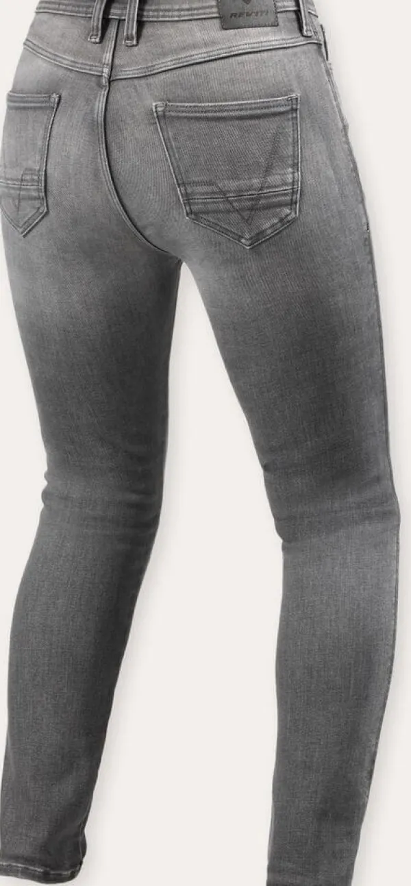 REV'IT Motorjeans-Shelby 3 Skinny Ladies Motorjeans Medium Grey Used