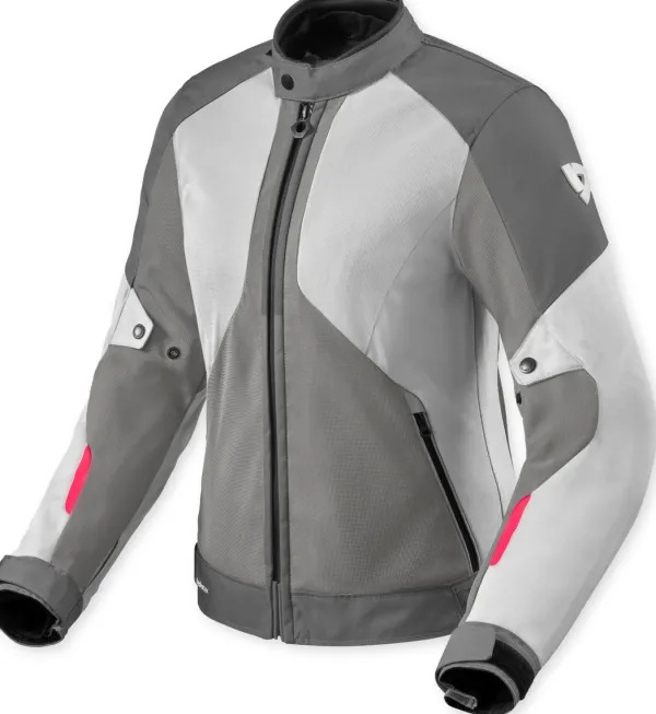 REV'IT Motorjassen-Torque 3 H2O Ladies Motorjas Grey/Pink