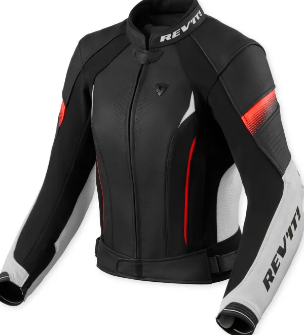 REV'IT Motorjassen-Xena 4 Ladies Motorjas White/Neon Red