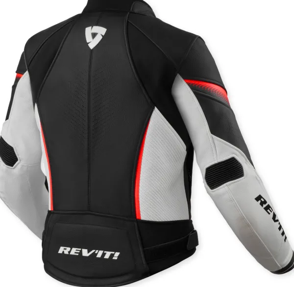 REV'IT Motorjassen-Xena 4 Ladies Motorjas White/Neon Red
