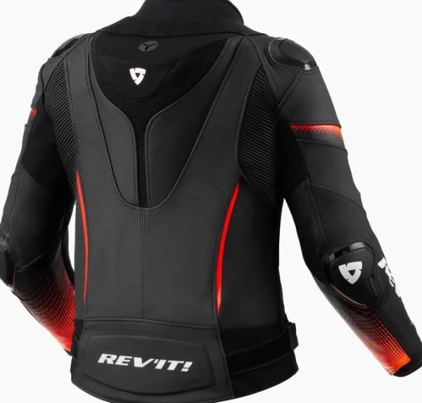 REV'IT Motorjassen-Xena 4 Pro Ladies Motorjas Black/Neon Red