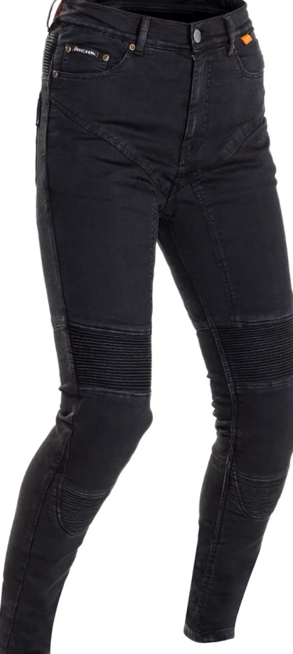 Richa Motorjeans-Tokyo Lady Motorjeans Washed Black 100
