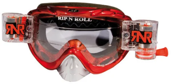 Rip n Roll Crossbrillen-Goggle Hybrid + Roll-Off Red