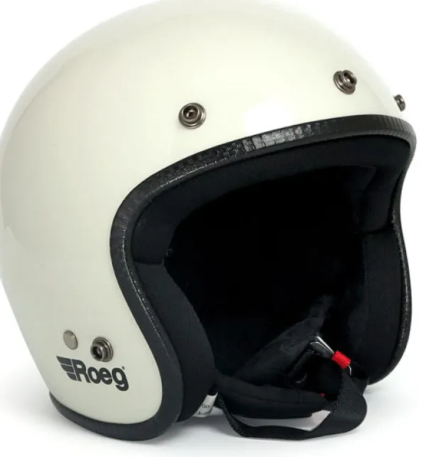 Roeg Retro Helmen|Jethelmen-Jett Fog White