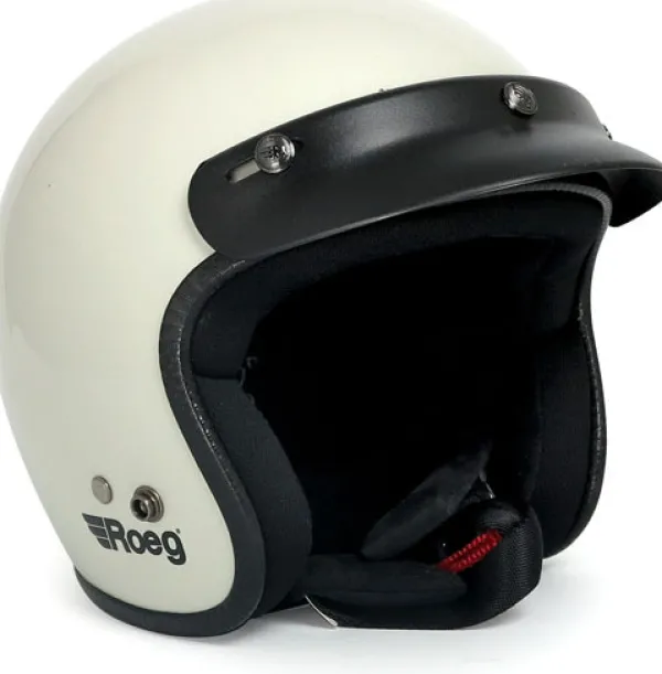 Roeg Retro Helmen|Jethelmen-Jett Fog White