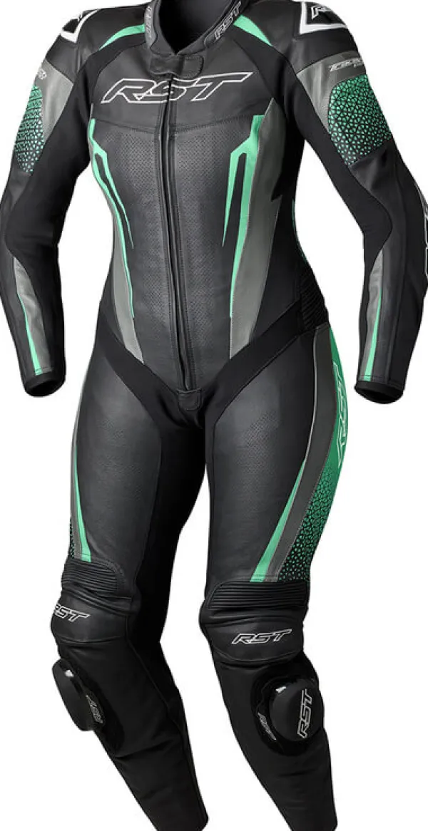 RST Motorpakken-uit TracTech Evo 5 adie eather uit Back/Aqua/Grey
