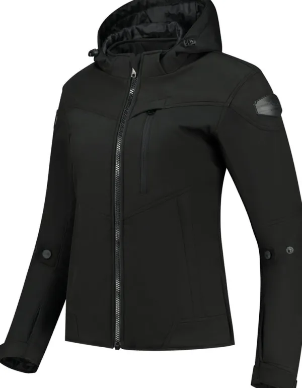 Rusty Stitches Motorjassen-Ann Motorjas Black 100