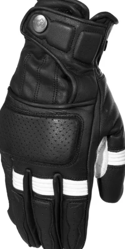 Rusty Stitches Motorhandschoenen-Cavin Gove Back/White 104