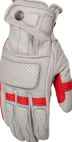 Rusty Stitches Motorhandschoenen-Cavin Gove ight grey/Red 457