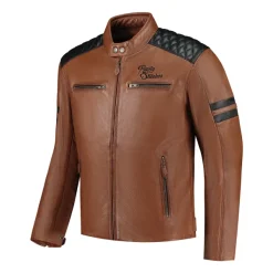 Rusty Stitches Motorjassen-Jari V2 otorja Cognac/Back 146