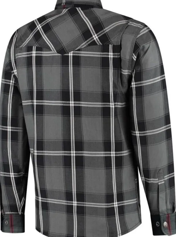 Rusty Stitches Motorjassen-Nei-25 otorja Grey-White-Back