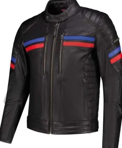 Rusty Stitches Motorjassen-teve otorja Back/Red/Bue 119