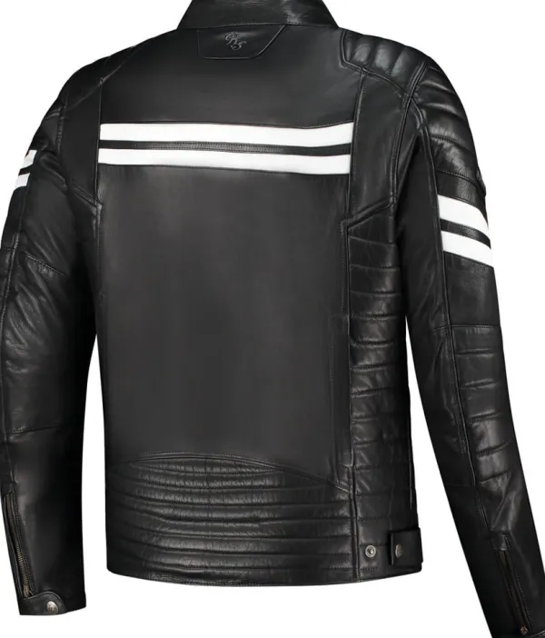 Rusty Stitches Motorjassen-teve otorja Back/White 104