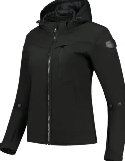 Rusty Stitches Motorjassen-Super Ann Motorjas Black 100
