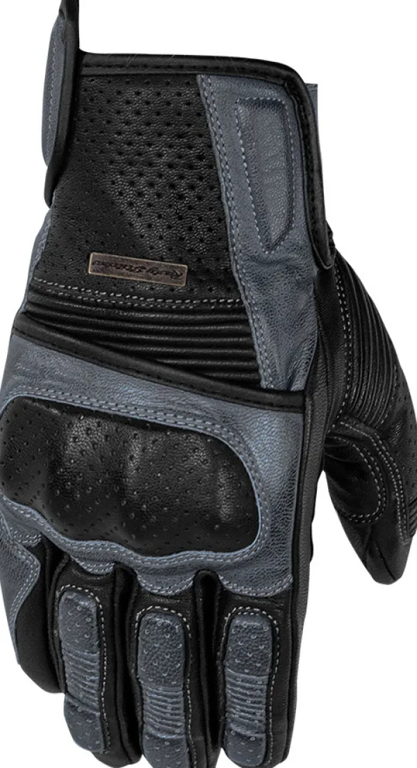 Rusty Stitches Motorhandschoenen-Zeke Gove Back-Grey 219