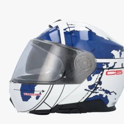 Schuberth Systeemhelmen|Helmen Met Zonnevizier-C5 Gobe White/Bue