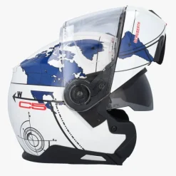 Schuberth Systeemhelmen|Helmen Met Zonnevizier-C5 Gobe White/Bue