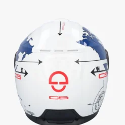 Schuberth Systeemhelmen|Helmen Met Zonnevizier-C5 Gobe White/Bue