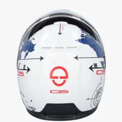 Schuberth Systeemhelmen|Helmen Met Zonnevizier-C5 Gobe White/Bue