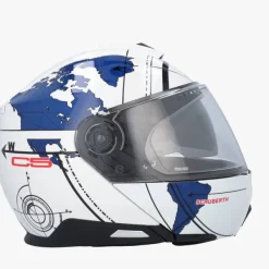 Schuberth Systeemhelmen|Helmen Met Zonnevizier-C5 Gobe White/Bue