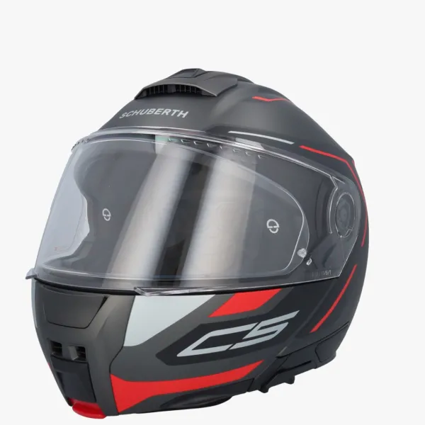 Schuberth Systeemhelmen|Helmen Met Zonnevizier-C5 Oega Back/Red 138