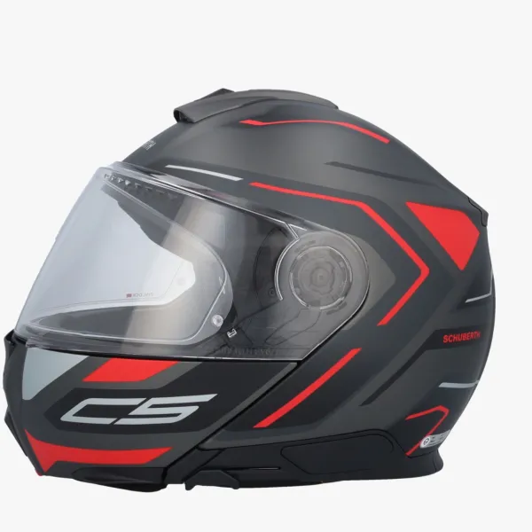 Schuberth Systeemhelmen|Helmen Met Zonnevizier-C5 Oega Back/Red 138
