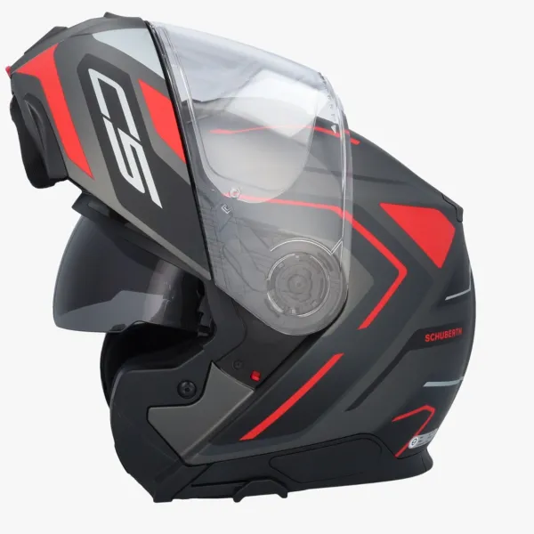 Schuberth Systeemhelmen|Helmen Met Zonnevizier-C5 Oega Back/Red 138