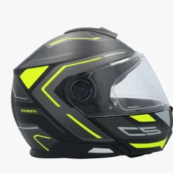 Schuberth Systeemhelmen|Helmen Met Zonnevizier-C5 Oega Back/Yeow 178