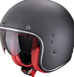 DAMES Scorpion Adventure Helmen|Carbon Helmen-Befat EVO Carbon oid att Back/Red