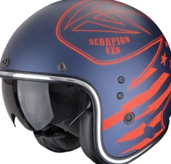 DAMES Scorpion Adventure Helmen|Jethelmen-Befat EVO Dawg att Bue/Red