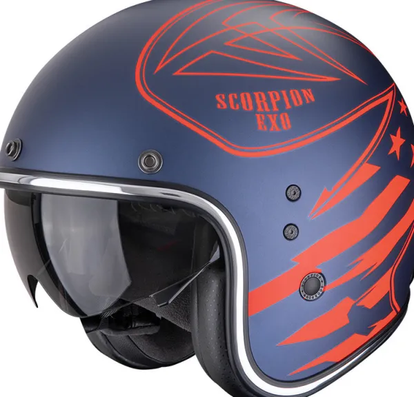 DAMES Scorpion Adventure Helmen|Jethelmen-Befat EVO Dawg att Bue/Red
