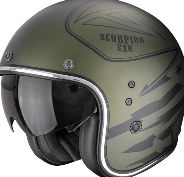DAMES Scorpion Adventure Helmen|Jethelmen-Befat EVO Dawg att Green