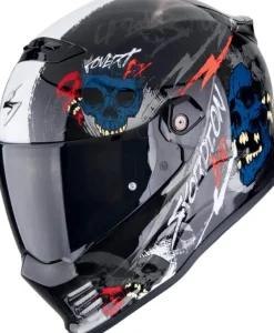 Scorpion Jethelmen-COVERT FX kuz  Back/Grey/Red