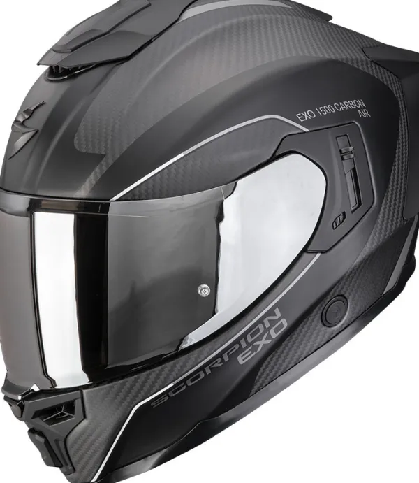 Scorpion Integraalhelmen|Helmen Met Zonnevizier-EXO-1500 AIR Carbon undi att Back/iver