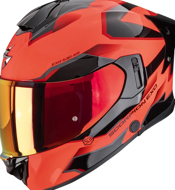 Scorpion Integraalhelmen|Helmen Met Zonnevizier-EXO-530 AIR Cip Red/Back