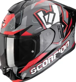 Scorpion Integraalhelmen|Helmen Met Zonnevizier-EXO-530 AIR Rok Grey/Back/Red
