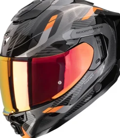 Scorpion Integraalhelmen|Helmen Met Zonnevizier-EXO-1500 AIR eek Back/Orange