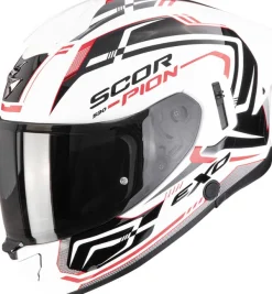 Scorpion Integraalhelmen|Helmen Met Zonnevizier-EXO-530 AIR ope White/Back/Red