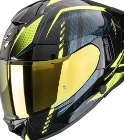 Scorpion Integraalhelmen|Helmen Met Zonnevizier-EXO-530 AIR Thera Back/Neon Yeow