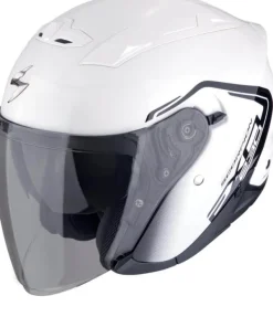 Scorpion Jethelmen|Helmen Met Zonnevizier-EXO-230 CIT-E White/Back