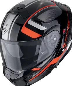 Scorpion Systeemhelmen|Helmen Met Zonnevizier-EXO-930 EVO Arden etaic Back/Red